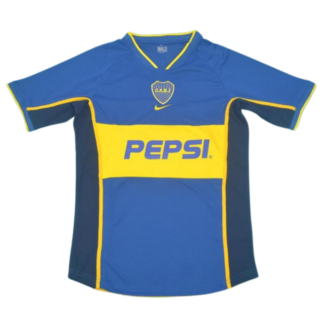 Camisa Boca Juniors Home 2002 - Versão Retrô "Tevez" N° 9