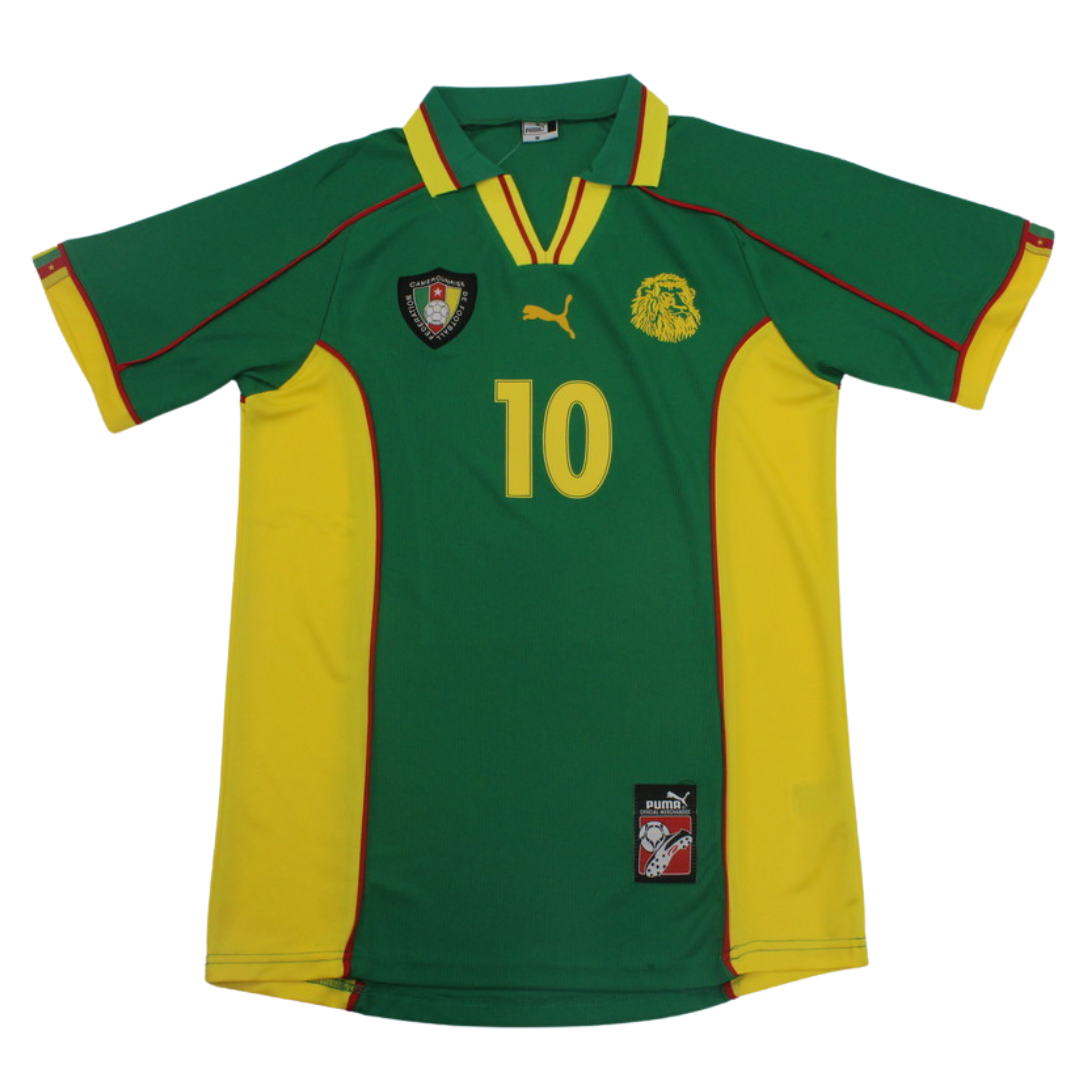 Camisa Retrô Camarões Home 1998 "Mboma" N°.10