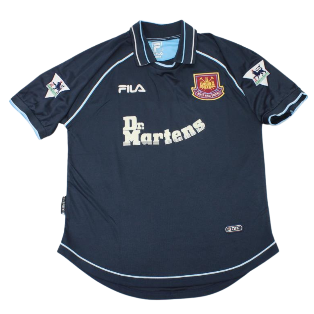 Camisa West Ham Third Away 99/01 - Versão Retrô "Di Canio" Nº 10