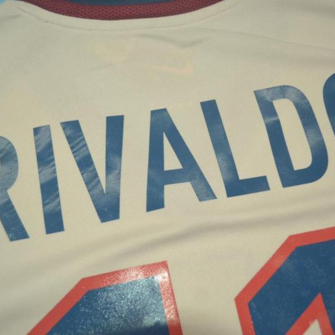 Camisa Barcelona Away 98/99 - Versão Retrô "Rivaldo" Nº 11