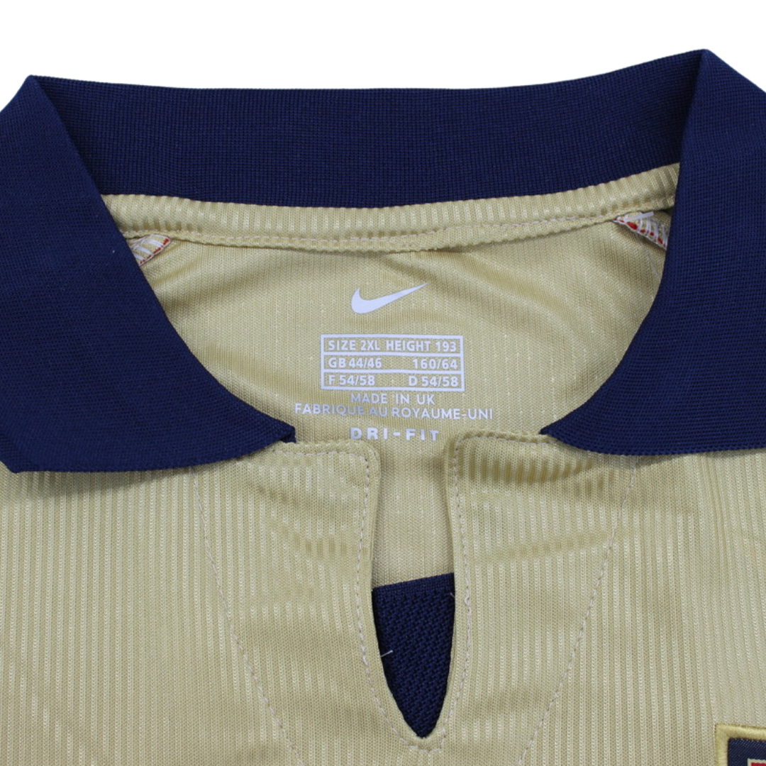 Camisa Arsenal Manga Longa Away 01/02 - Versão Retrô
