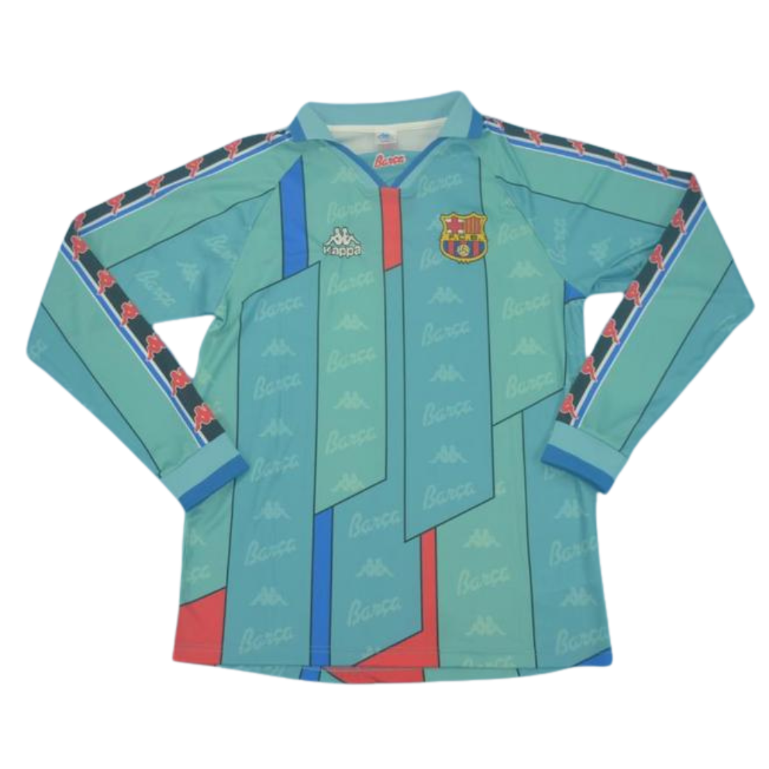 Camisa Barcelona Manga Longa 96/97 - Versão Retrô "Ronaldo" Nº 9