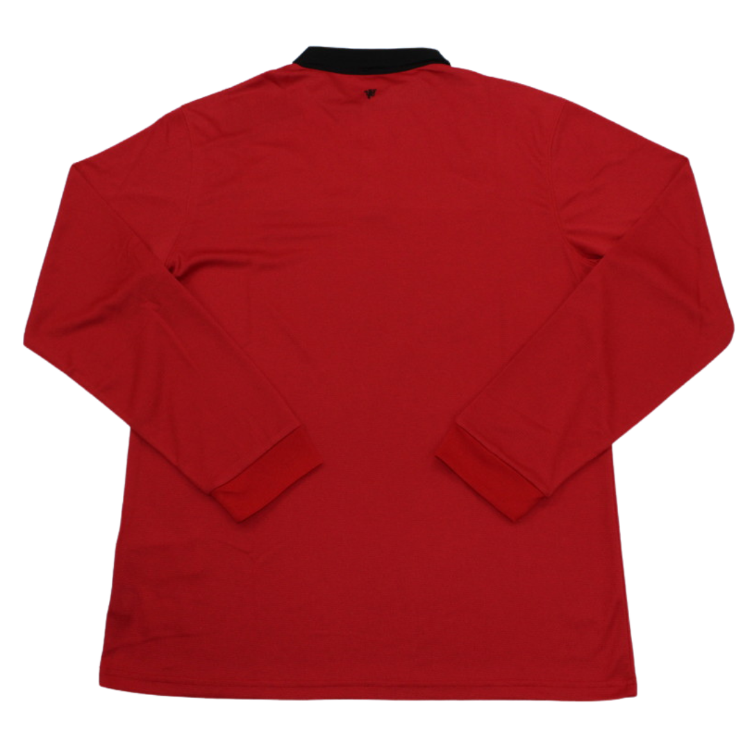 Camisa Manchester United Manga Longa Home 13/14 - Versão Retrô