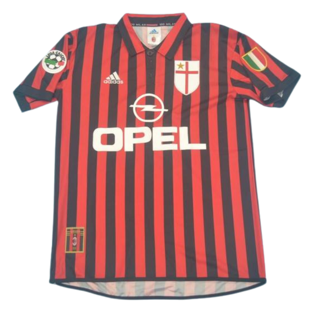 Camisa Retrô Milan Home centenário 99/00 "Shevchenko" N°.7