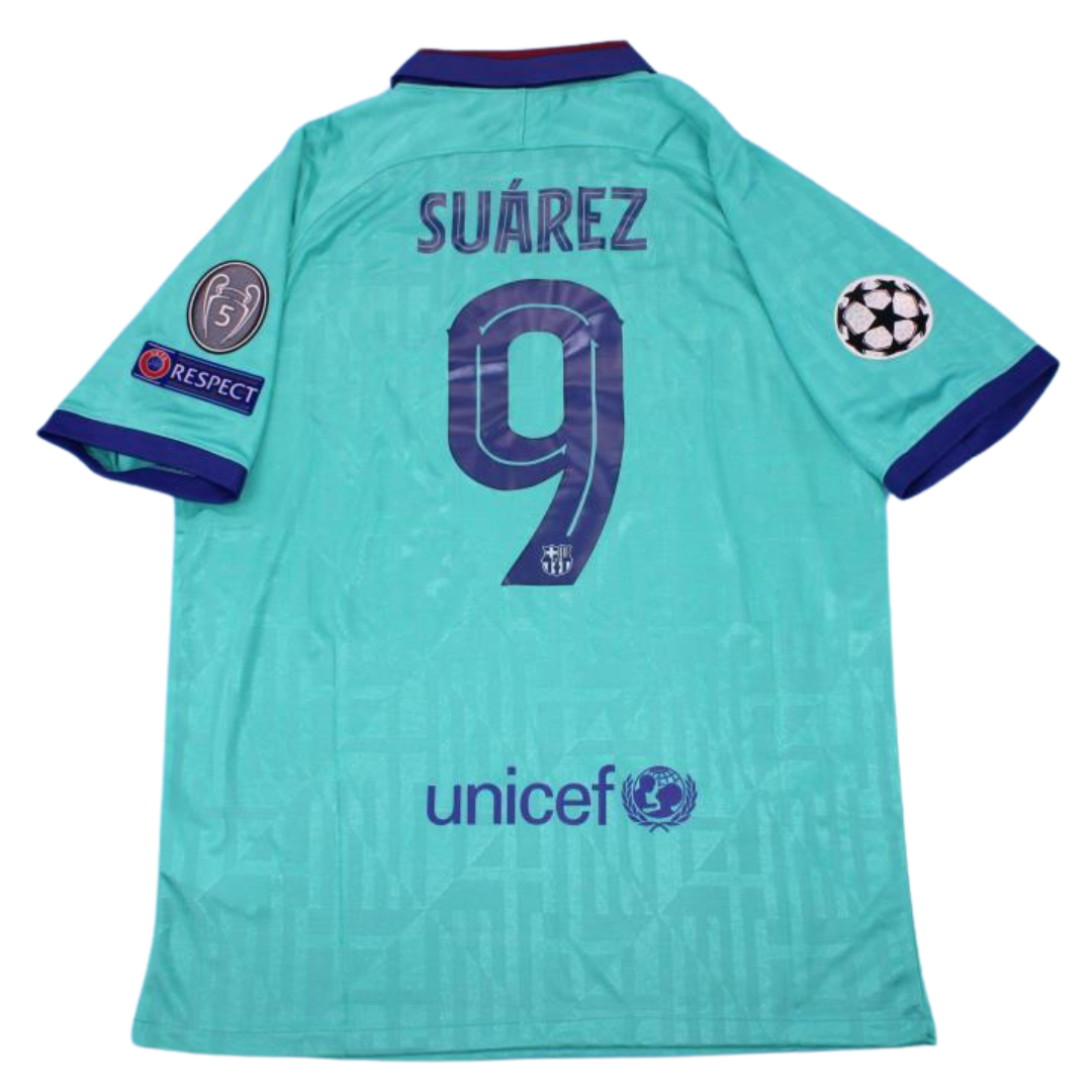 Camisa Barcelona Third Away 19/20 - Versão Retrô "Suárez" Nº 9