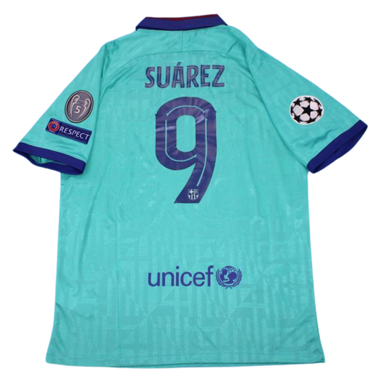 Camisa Barcelona Third Away 19/20 - Versão Retrô "Suárez" Nº 9
