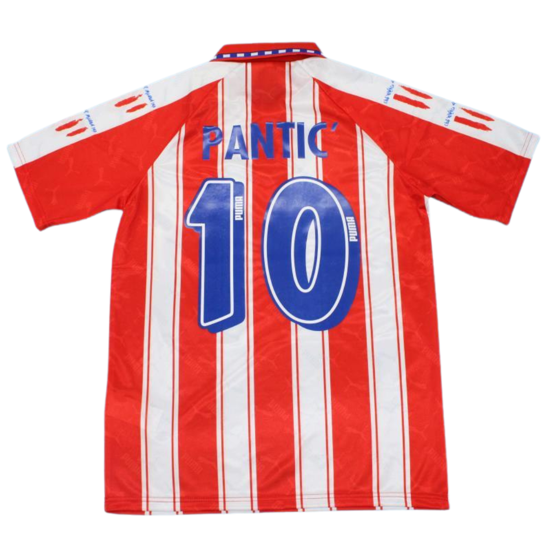 Camisa Atlético de Madrid Home 94/95 - Versão Retrô "Pantic'" Nº 10