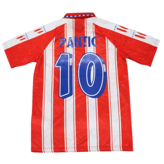 Camisa Atlético de Madrid Home 94/95 - Versão Retrô "Pantic'" Nº 10