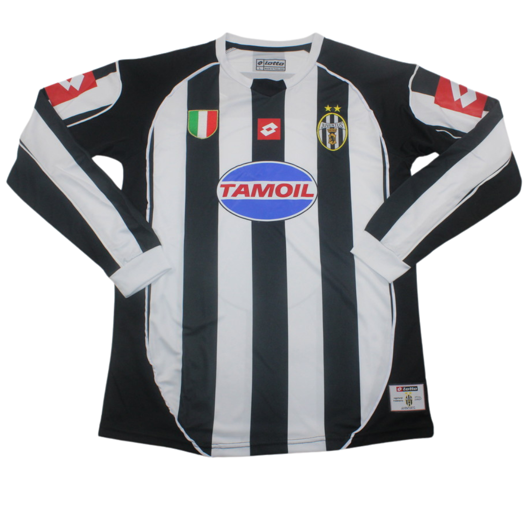 Camisa Juventus Manga Longa Home 02/03 - Versão Retrô