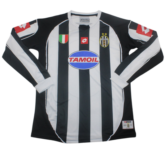 Camisa Juventus Manga Longa Home 02/03 - Versão Retrô