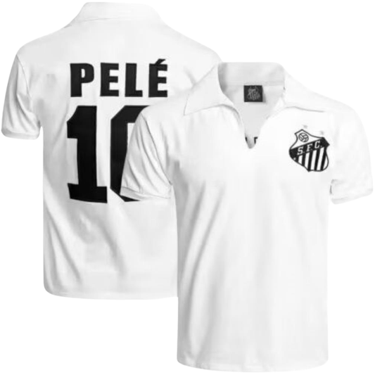 Camisa Santos Home 1970 - Versão Retrô "Pele" Nº 10