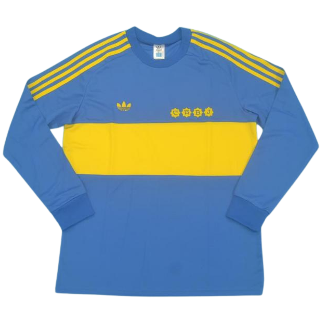 Camisa Boca Juniors Manga Longa Home 1981 - Versão Retrô