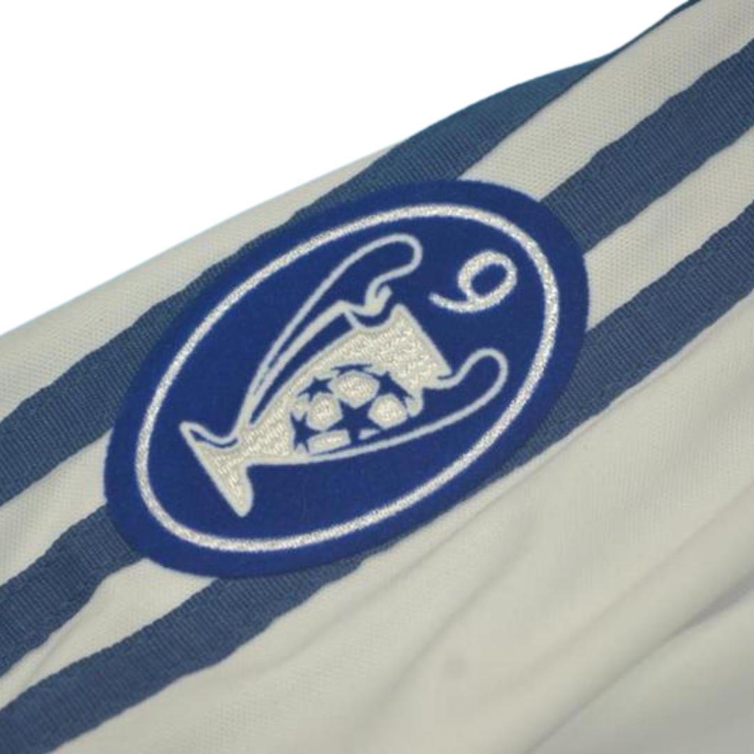 Camisa Real Madrid Manga Longa Home 01/02 - Versão Retrô