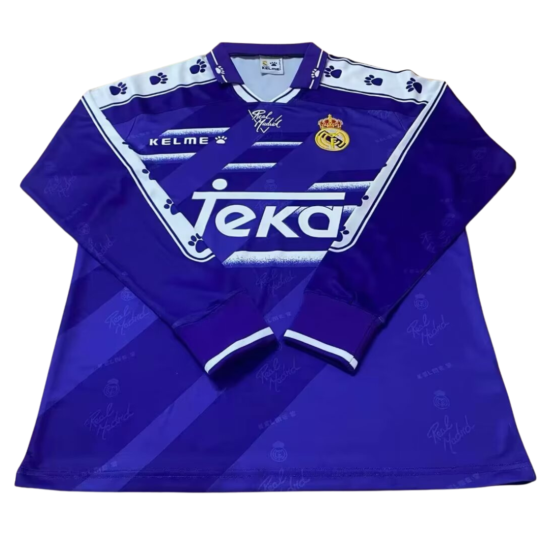 Camisa Real Madrid Manga Longa Away 94/96 - Versão Retrô