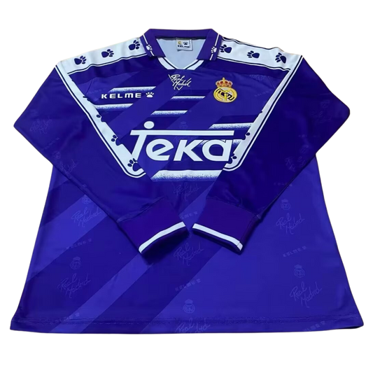 Camisa Real Madrid Manga Longa Away 94/96 - Versão Retrô