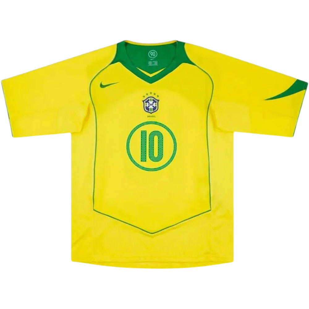 Camisa Retrô Brasil Home 04/06 "Ronaldinho" N°.10