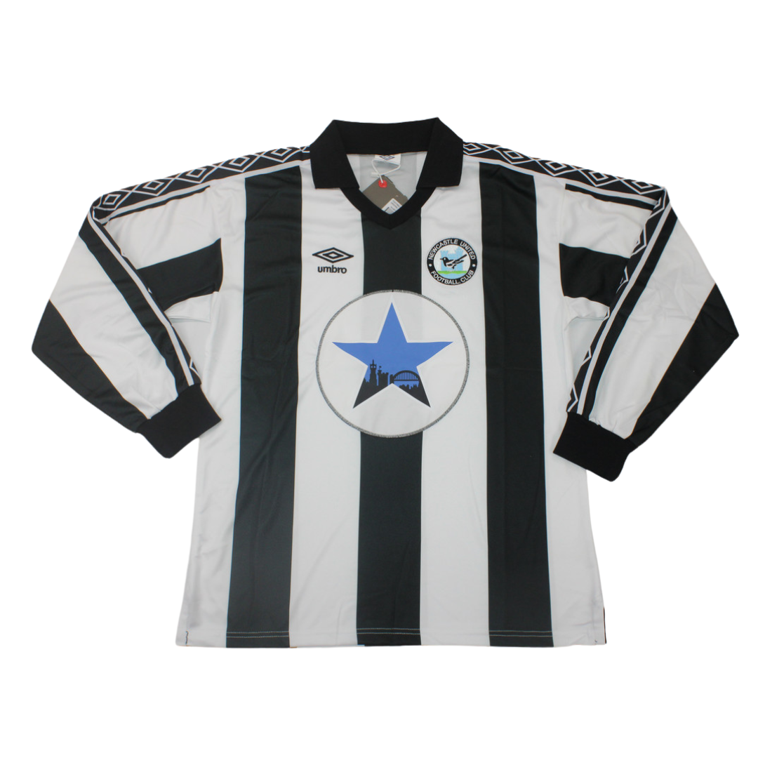 Camisa Newcastle United Manga Longa Home 80/82 - Versão Retrô