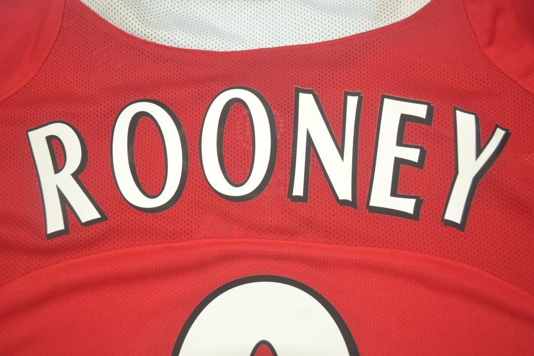 Camisa Retrô Manchester United Home 04/06 "Rooney" Nº8