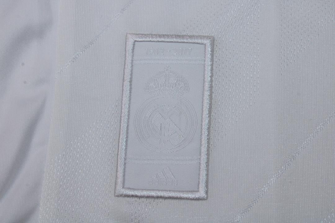 Camisa Real Madrid Manga Longa Home 17/18 - Versão Retrô