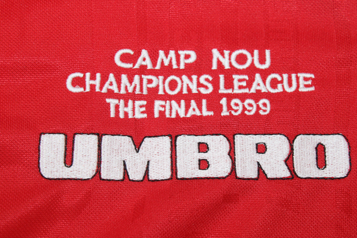 Camisa Manchester United UCL Final 1999 - Versão Retrô