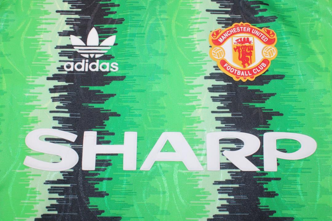 Camisa Manchester United Manga Longa 90/92 - Versão Retrô