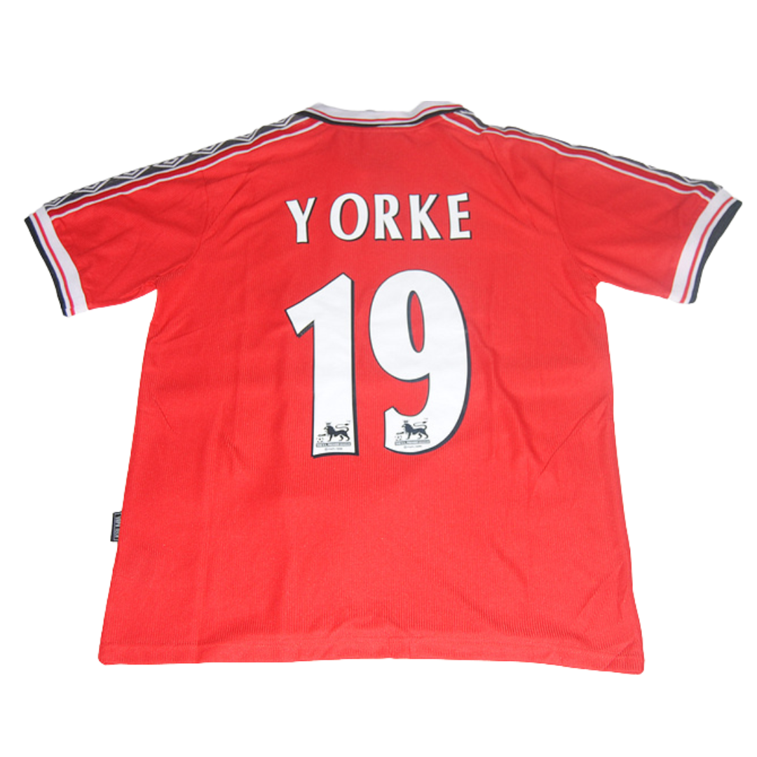 Camisa Manchester United Home 98/99 - Versão Retrô "Yorke" Nº 19