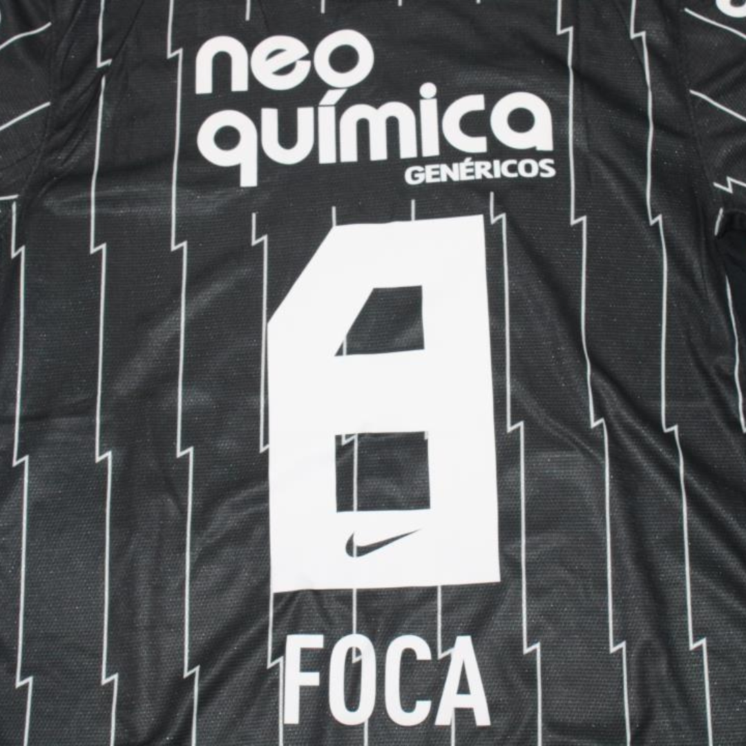 Camisa Corinthians Away 11/12 - Versão Retrô "Foca" Nº 8