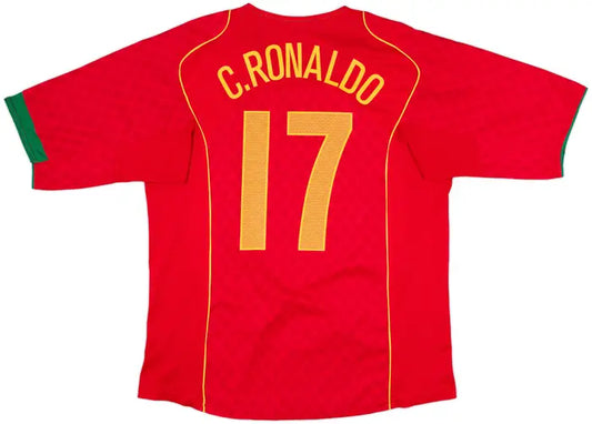 Camisa Retrô Portugal Home 2004 "C.Ronaldo" N°.17