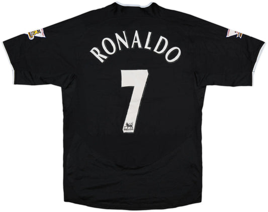 Camisa Manchester United Away 03/05 - Versão Retrô "Ronaldo" N°7