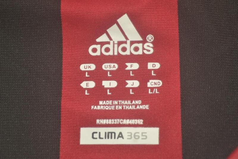 Camisa Milan Manga Longa Home 09/10 - Versão Retrô