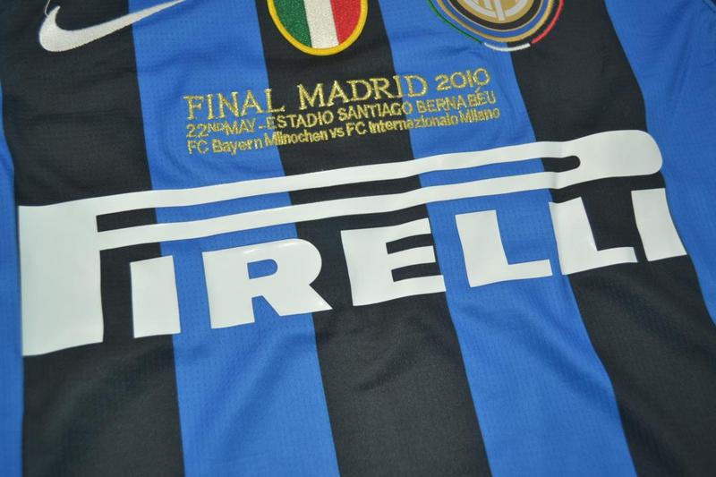 Camisa Retrô Inter de Milão Home UCL Finale Versão 2010