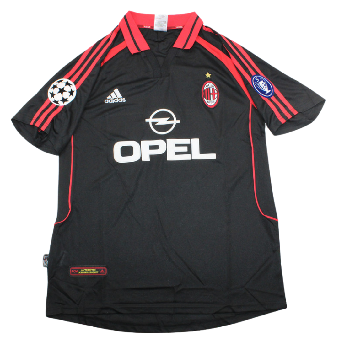 Camisa Retrô Milan Third  UCL Versão 00/01 "ondo" N°.5