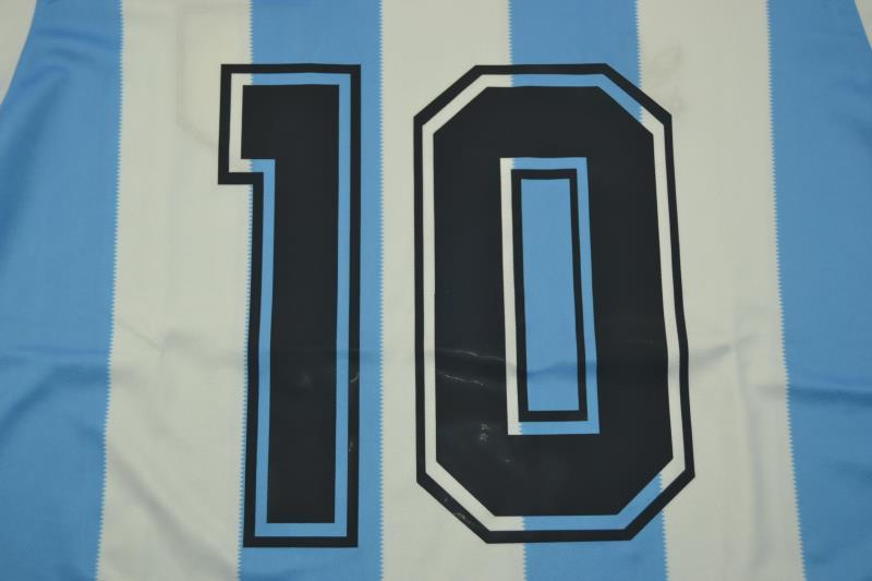 Camisa Retrô Argentina Home 1978 "Maradona" N°.10