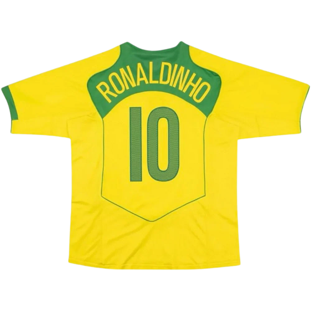 Camisa Retrô Brasil Home 04/06 "Ronaldinho" N°.10
