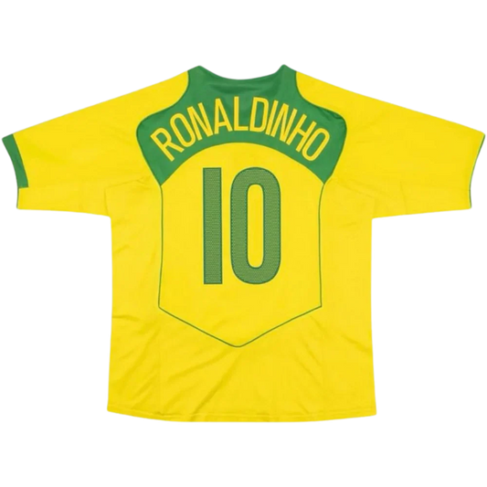Camisa Retrô Brasil Home 04/06 "Ronaldinho" N°.10