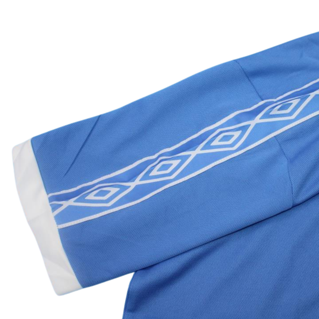Camisa Manchester City Centenário Cup Final 1981 - Versão Retrô