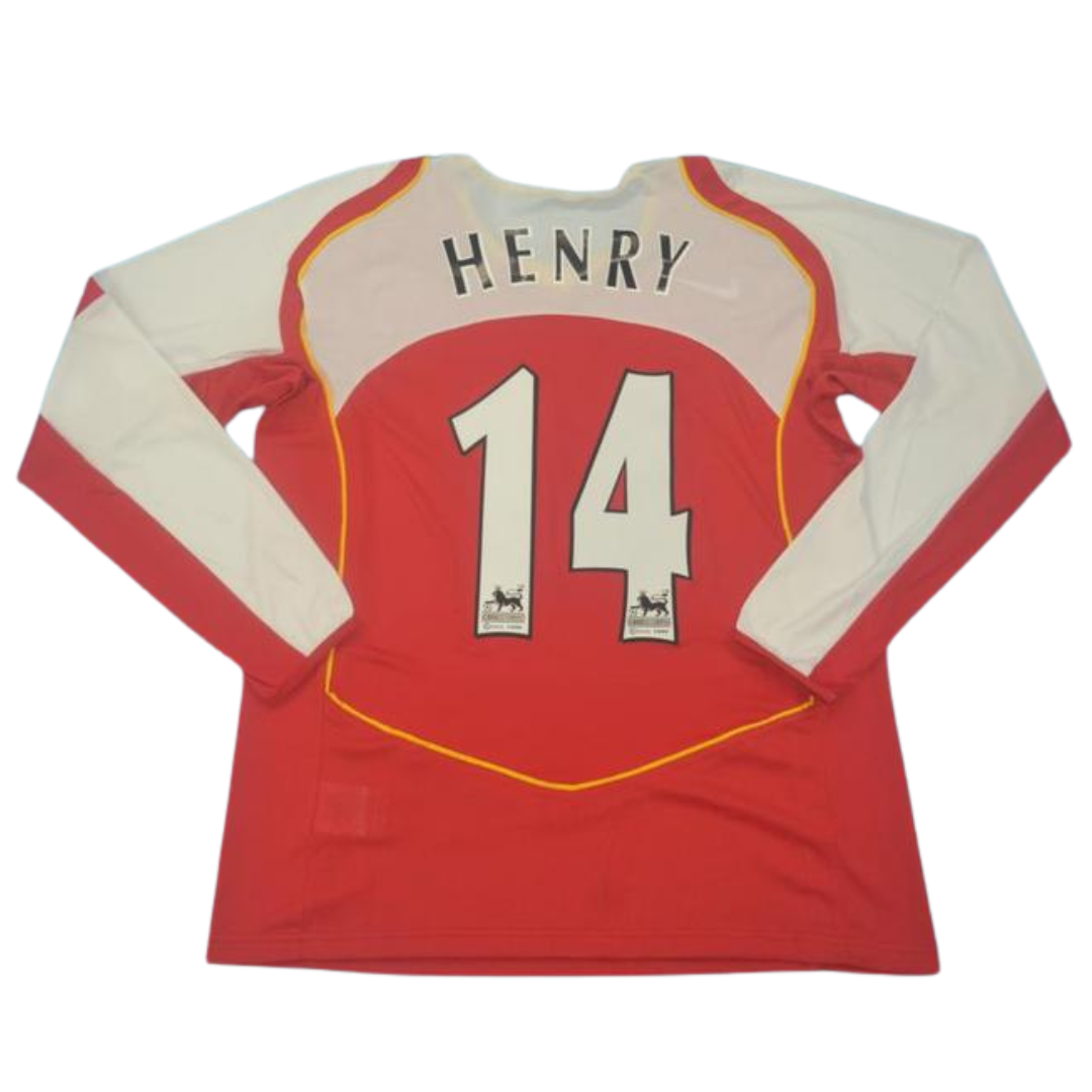 Camisa Arsenal Manga Longa 04/05 - Versão Retrô "Henry" Nº 14