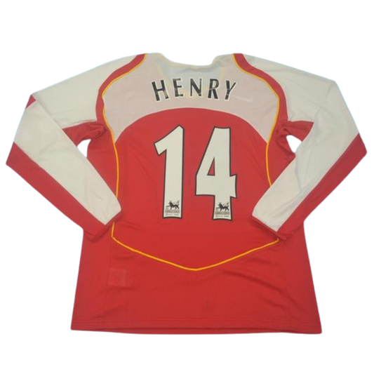 Camisa Arsenal Manga Longa 04/05 - Versão Retrô "Henry" Nº 14