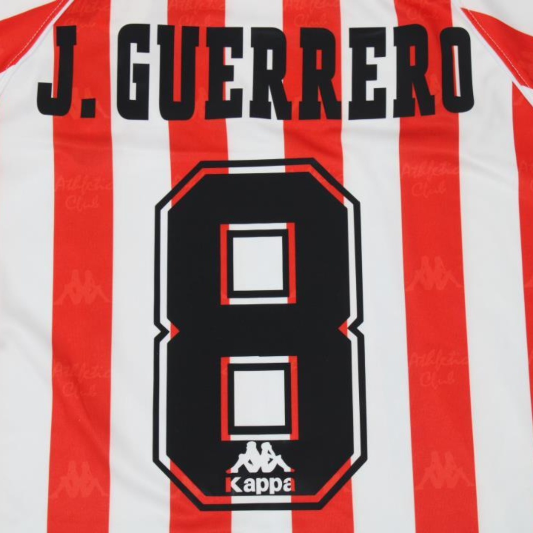 Camisa Athletic Bilbao Home 95/97 - Versão Retrô "J.Guerrero" Nº 8