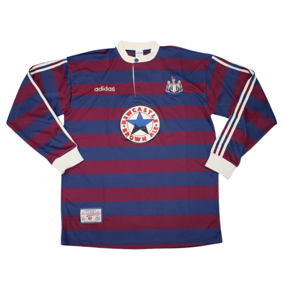 Camisa Newcastle United Manga Longa Away 95/96 - Versão Retrô