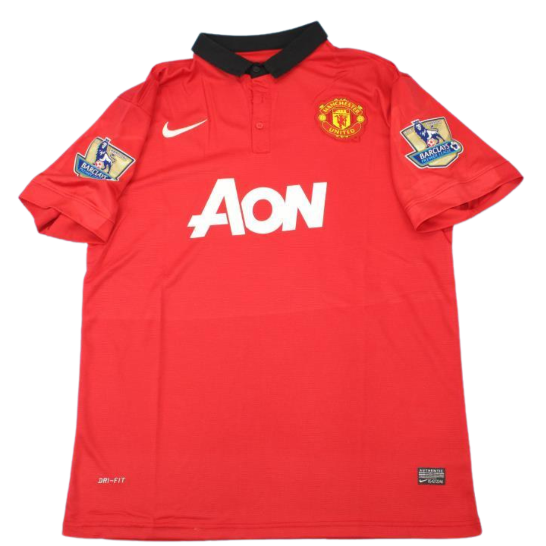 Camisa Manchester United Home 13/14 - Versão Retrô "Mata" Nº 8