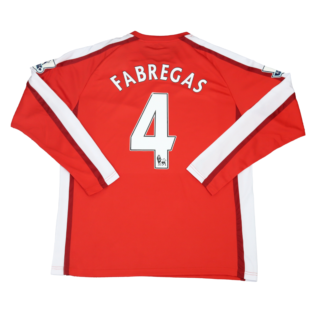 Camisa Arsenal Manga Longa 08/10 - Versão Retrô "Fabregas" Nº 4