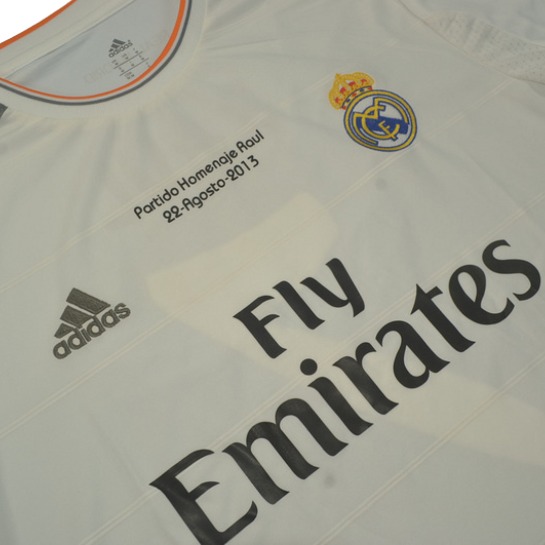 Camisa Real Madrid Manga Longa 13/14 - Versão Retrô "Raúl" Nº 7