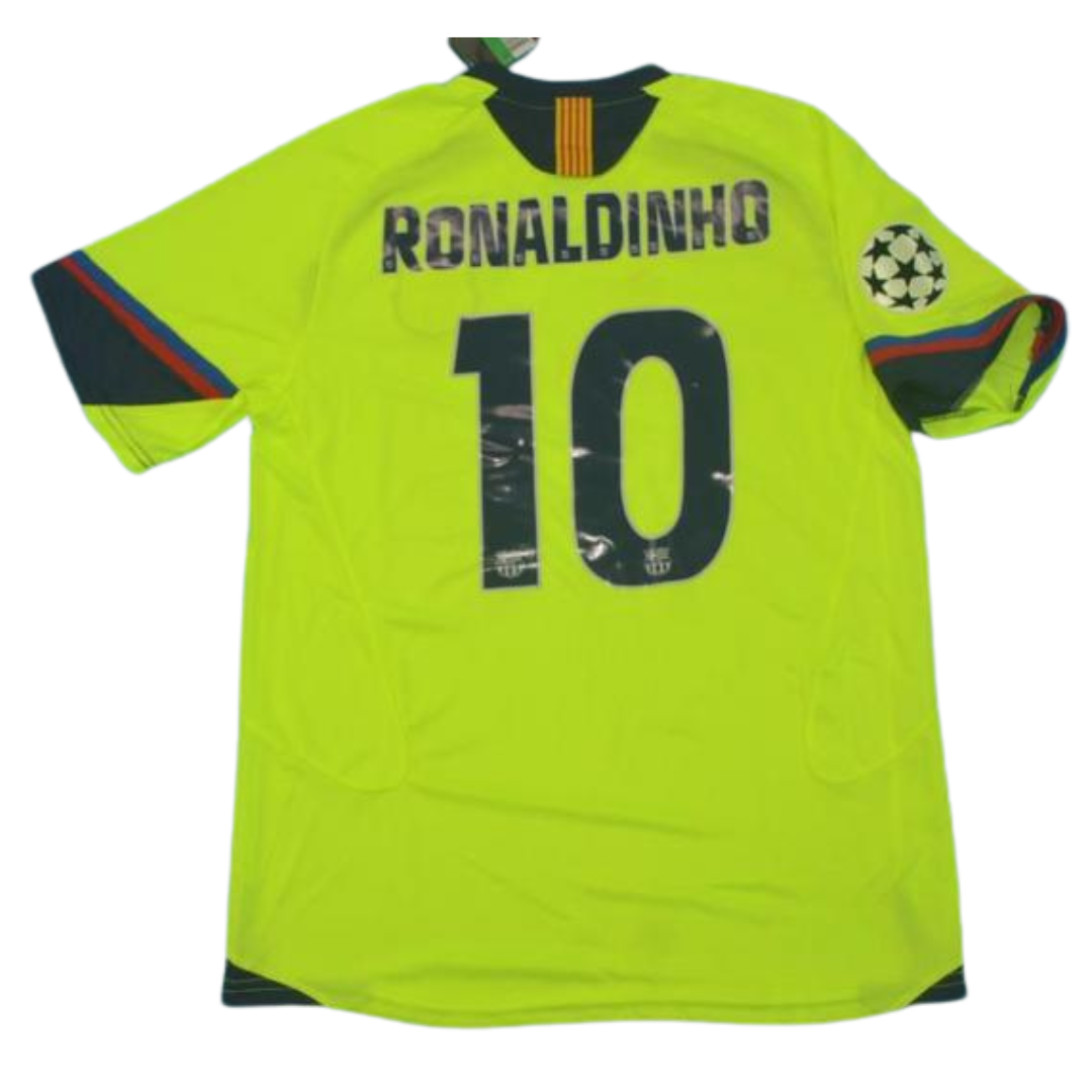 Camisa Barcelona Away 05/06 - Versão Retrô "Ronaldinho" Nº 10