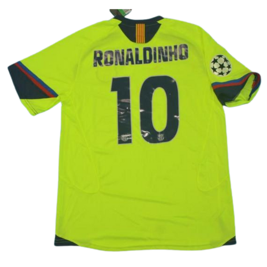 Camisa Barcelona Away 05/06 - Versão Retrô "Ronaldinho" Nº 10