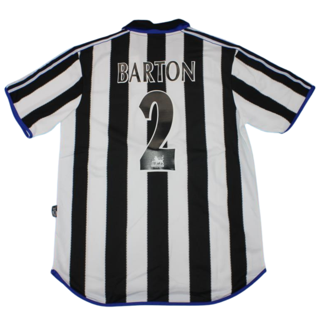 Camisa Newcastle United Home 99/00 - Versão Retrô "Barton" Nº 2