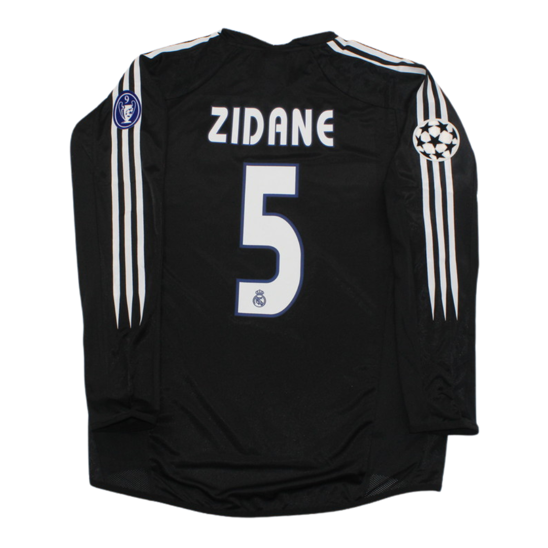 Camisa Real Madrid Manga Longa 04/05 - Versão Retrô "Zidane" Nº 5