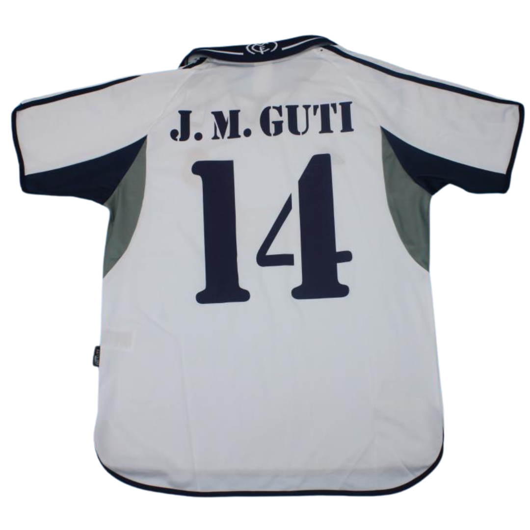 Camisa Real Madrid Home 00/01 - Versão Retrô "J. M. Guti" Nº 14