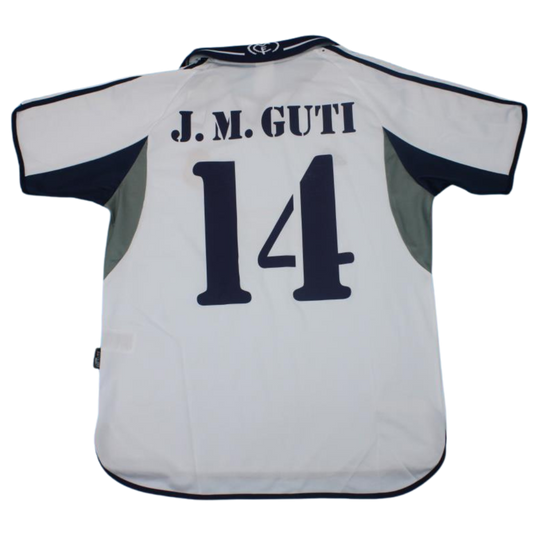 Camisa Real Madrid Home 00/01 - Versão Retrô "J. M. Guti" Nº 14