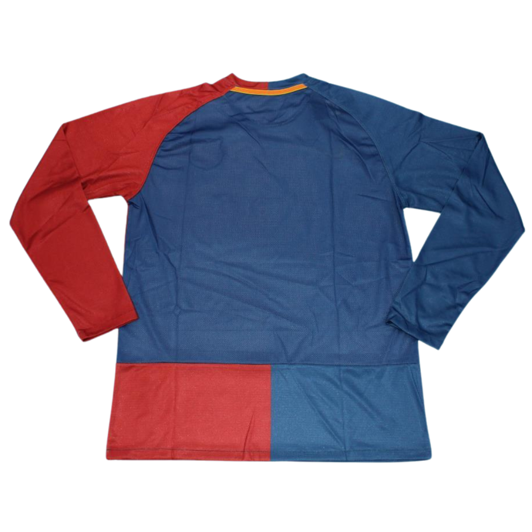 Camisa Barcelona Manga Longa Home 08/09 - Versão Retrô